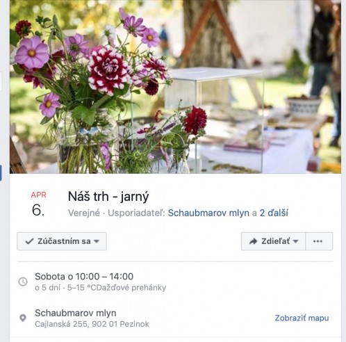 Jarný trh Slow Food na Schaubmarovom mlyne